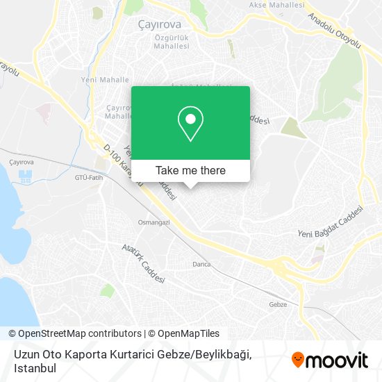 Uzun Oto Kaporta Kurtarici Gebze / Beylikbaği map