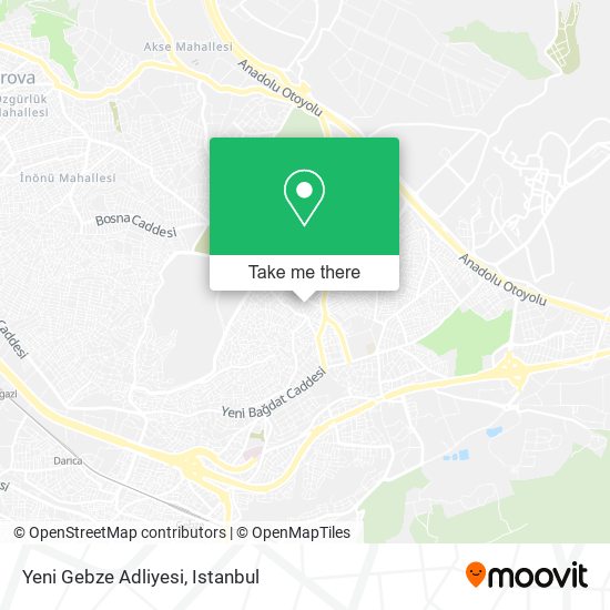 Yeni Gebze Adliyesi map