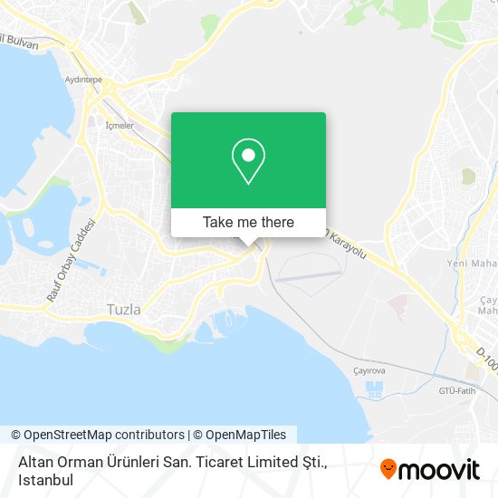Altan Orman Ürünleri San. Ticaret Limited Şti. map
