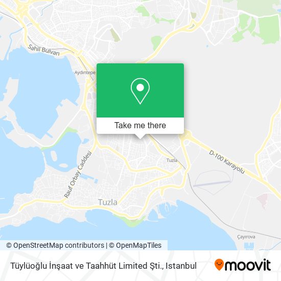 Tüylüoğlu İnşaat ve Taahhüt Limited Şti. map