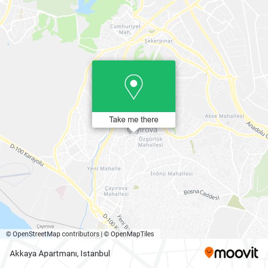 Akkaya Apartmanı map