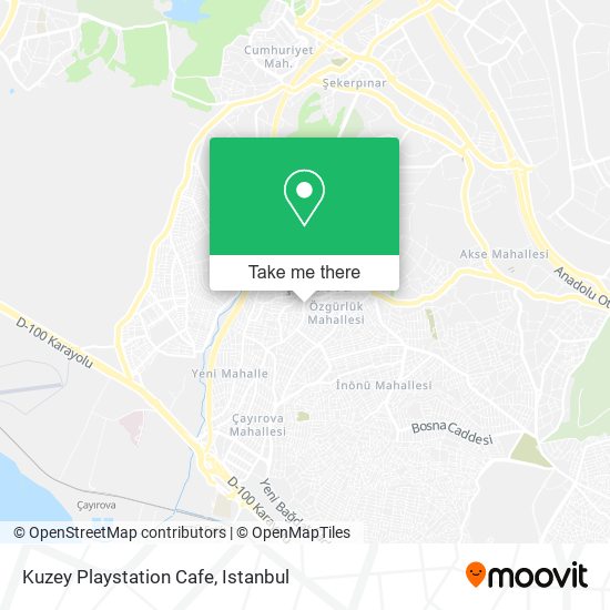 Kuzey Playstation Cafe map