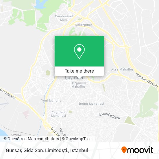 Günsaş Gida San. Limitedşti. map