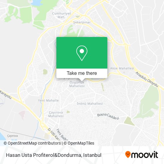 Hasan Usta Profiterol&Dondurma map