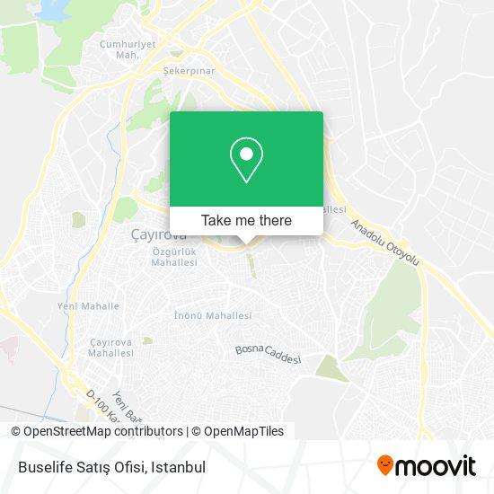 Buselife Satış Ofisi map