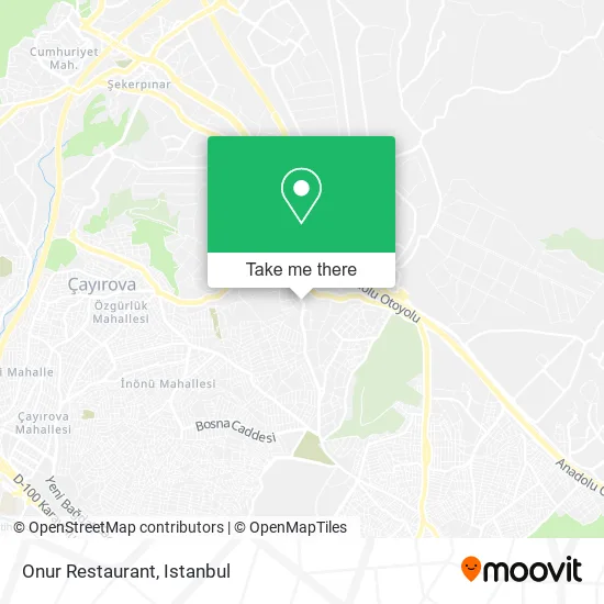 Onur Restaurant map