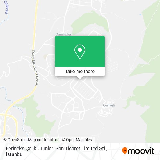 Ferineks Çelik Ürünleri San Ticaret Limited Şti. map