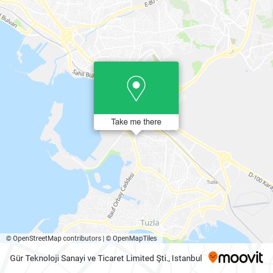 Gür Teknoloji Sanayi ve Ticaret Limited Şti. map