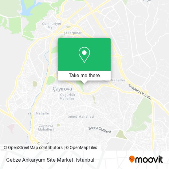 Gebze Ankaryum Site Market map