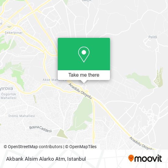 Akbank Alsim Alarko Atm map