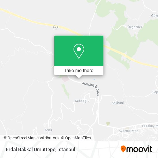 Erdal Bakkal Umuttepe map