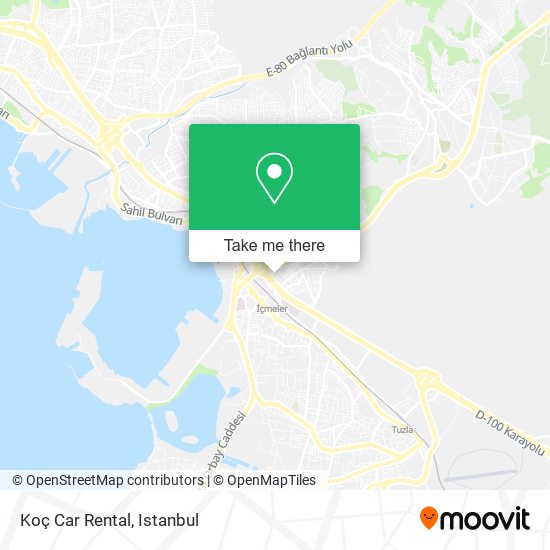 Koç Car Rental map