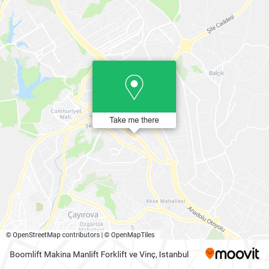 Boomlift Makina Manlift Forklift ve Vinç map