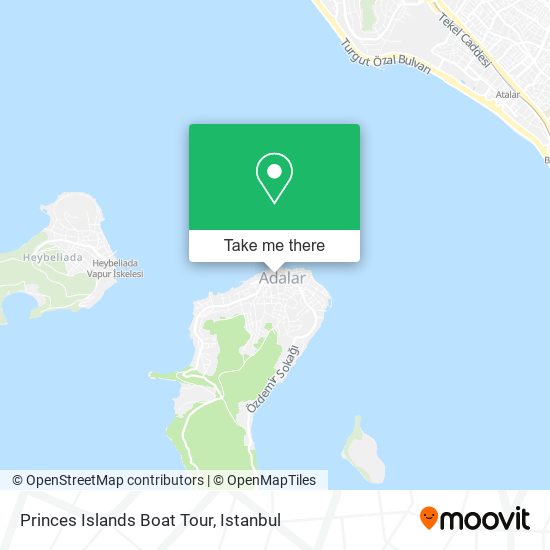 Princes Islands Boat Tour map