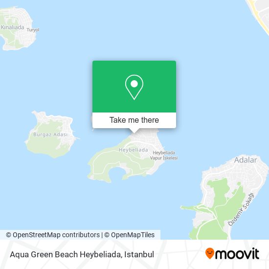 Aqua Green Beach Heybeliada map