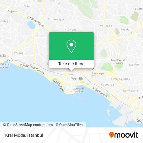 Kral Moda map