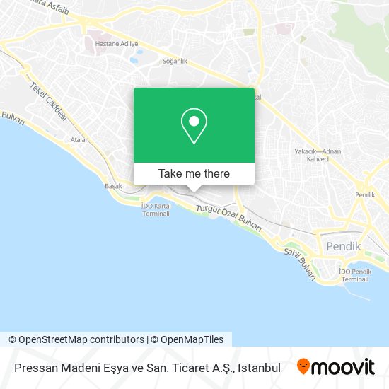 Pressan Madeni Eşya ve San. Ticaret A.Ş. map