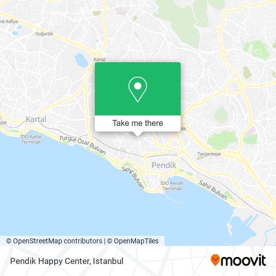 Pendik Happy Center map