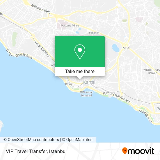 VIP Travel Transfer map