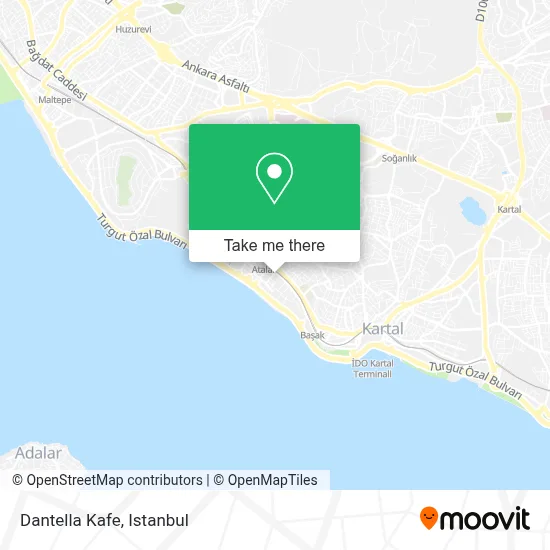 Dantella Kafe map