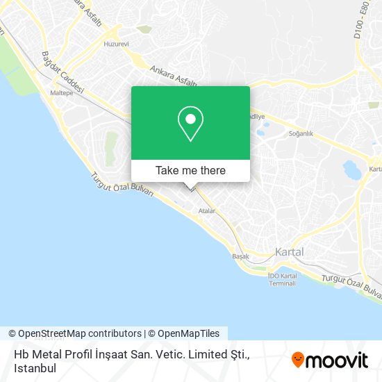 Hb Metal Profil İnşaat San. Vetic. Limited Şti. map