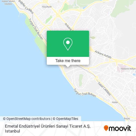 Emetal Endüstriyel Ürünleri Sanayi Ticaret A.Ş map