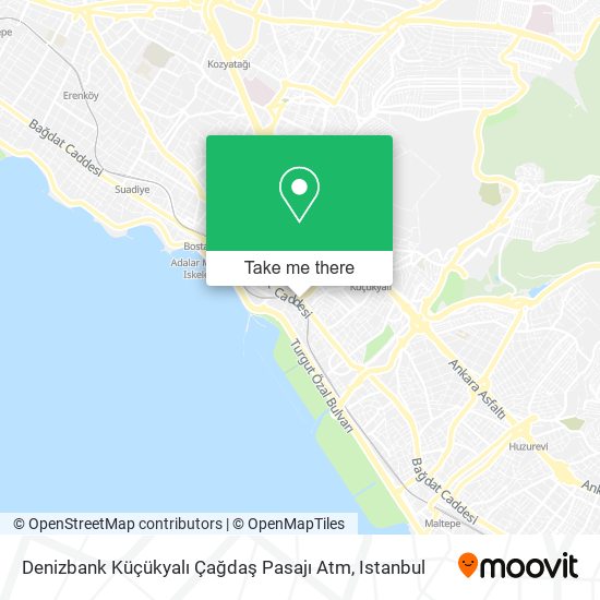 Denizbank Küçükyalı Çağdaş Pasajı Atm map