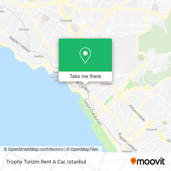 Trophy Turizm Rent A Car map