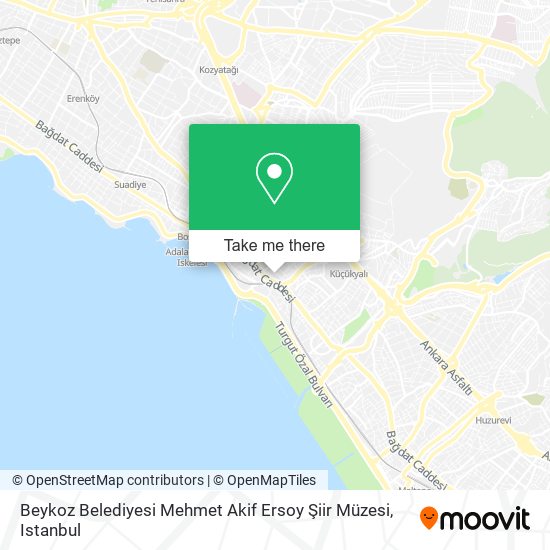 Beykoz Belediyesi Mehmet Akif Ersoy Şiir Müzesi map