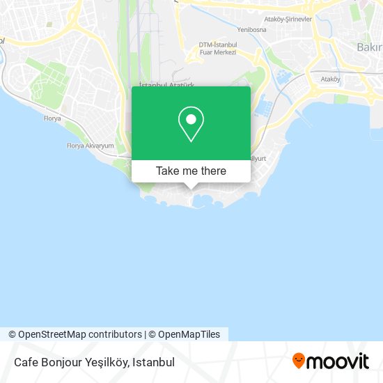 Cafe Bonjour Yeşilköy map