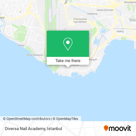 Diversa Nail Academy map