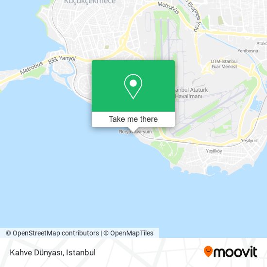 Kahve Dünyası map