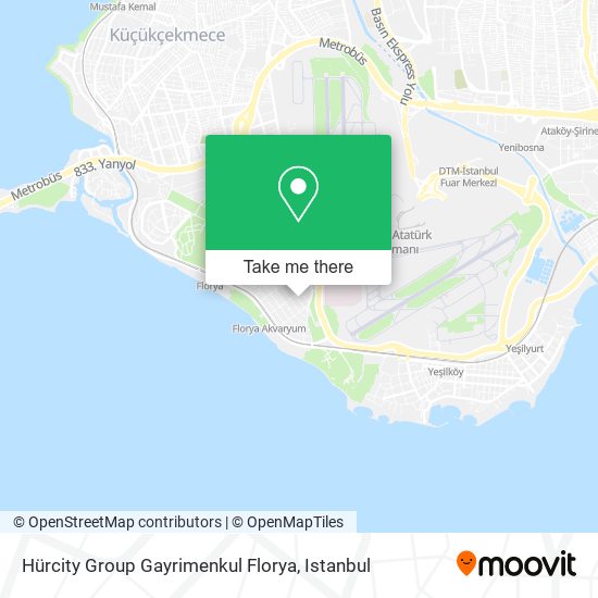 Hürcity Group Gayrimenkul Florya map
