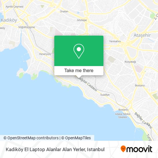 Kadiköy El Laptop Alanlar Alan Yerler map