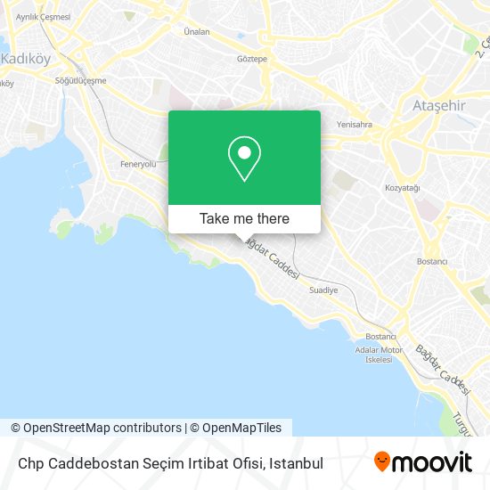 Chp Caddebostan Seçim Irtibat Ofisi map