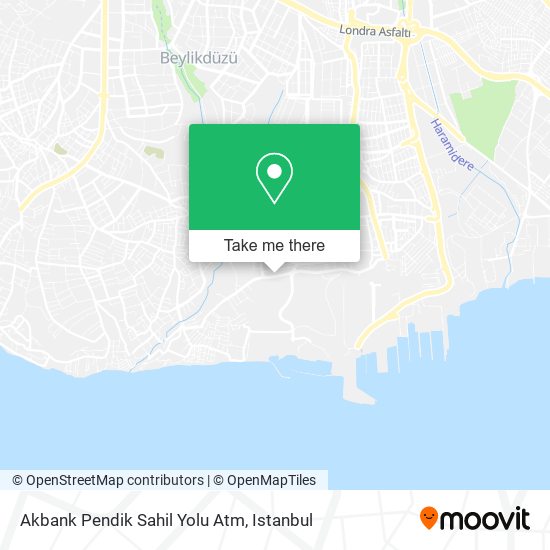 Akbank Pendik Sahil Yolu Atm map