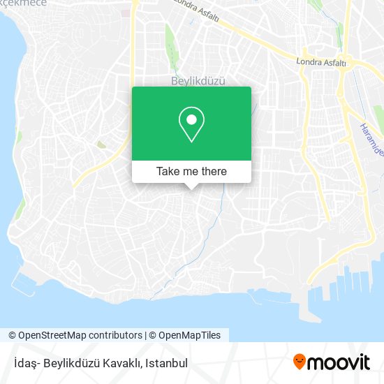 İdaş- Beylikdüzü Kavaklı map