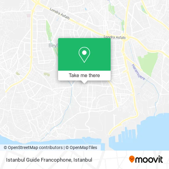 Istanbul Guide Francophone map