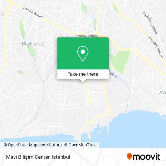 Mavi Bilişim Center map