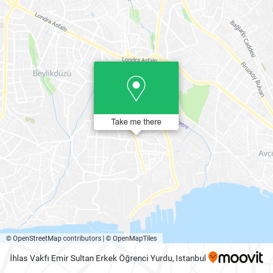 İhlas Vakfı Emir Sultan Erkek Öğrenci Yurdu map