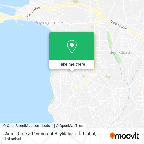 Aruna Cafe & Restaurant Beylikdüzü - İstanbul map