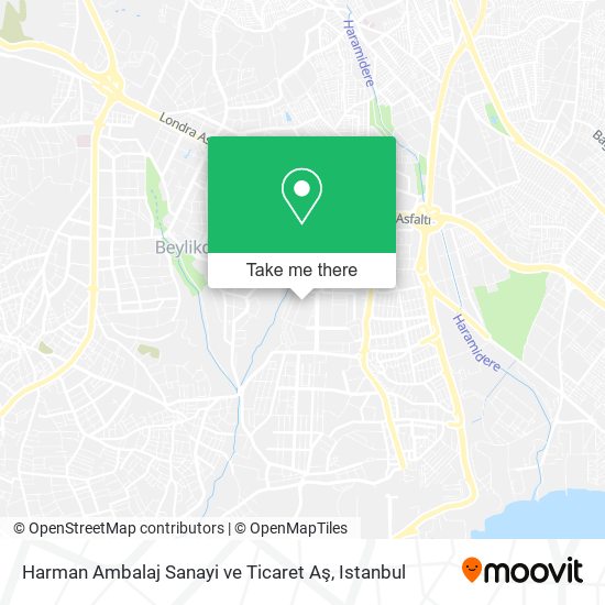 Harman Ambalaj Sanayi ve Ticaret Aş map