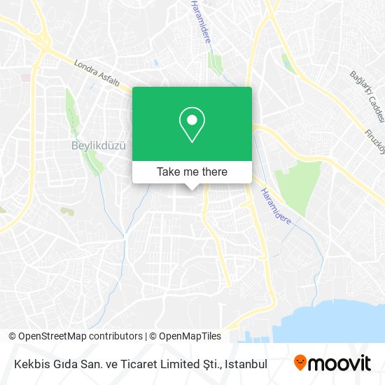 Kekbis Gıda San. ve Ticaret Limited Şti. map