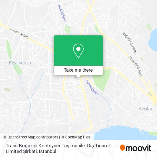 Trans Boğaziçi Konteyner Taşimacilik Diş Ticaret Limited Şirketi map