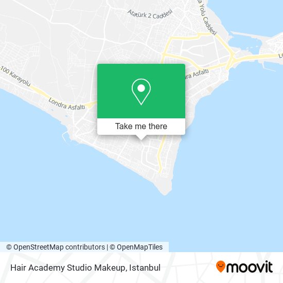 Hair Academy Studio Makeup map
