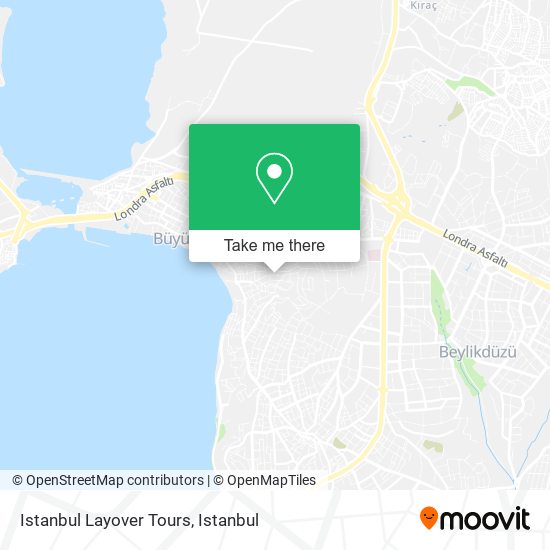 Istanbul Layover Tours map