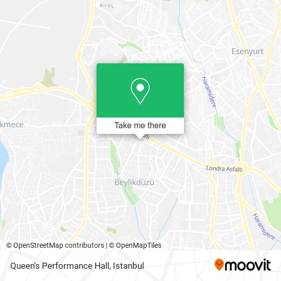 Queen's Performance Hall map