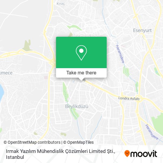 Irmak Yazılım Mühendislik Çözümleri Limited Şti. map