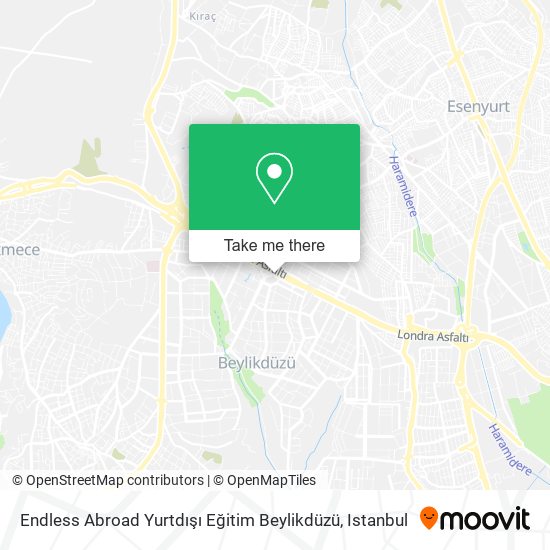 Endless Abroad Yurtdışı Eğitim Beylikdüzü map