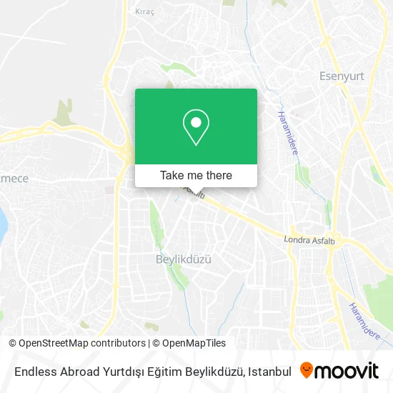 Endless Abroad Yurtdışı Eğitim Beylikdüzü map